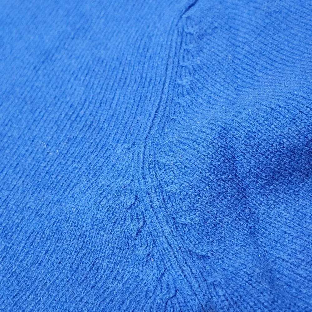 Vintage 90s GAP 100% Lambswool Sweater Cobalt Blue Crewneck Knit Pullover Y2K M